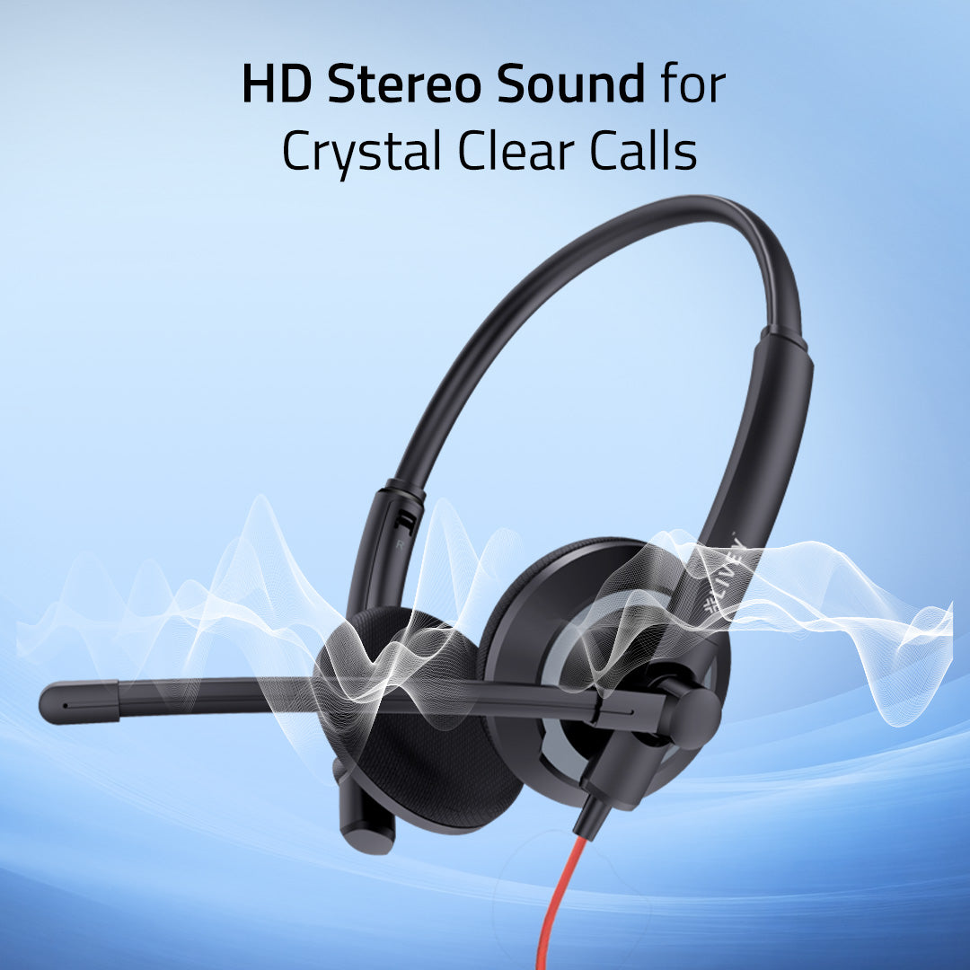 LIVEY Audixa 410DM Plus ENC USB Headset, Optimized for MS Teams, UC