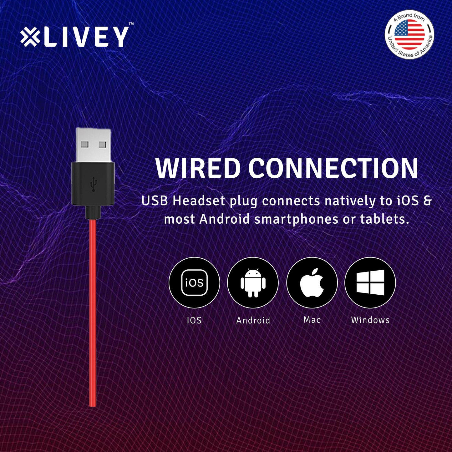 LIVEY Audixa 311DU USB Headset