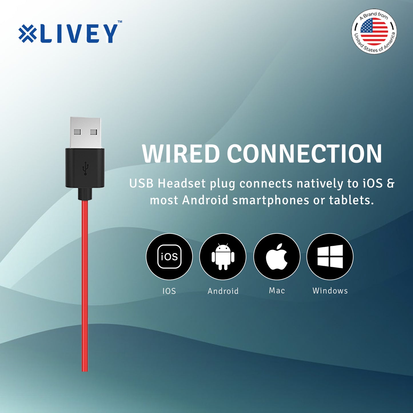 LIVEY Audixa 415DU USB Headset