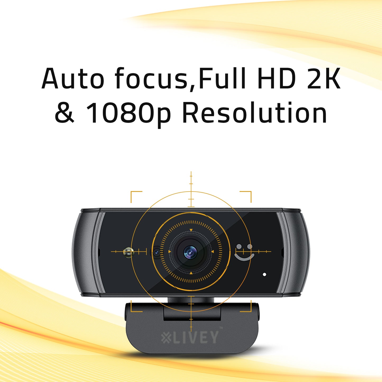 LIVEY WCH100 HelloSync QHD 2k Webcam