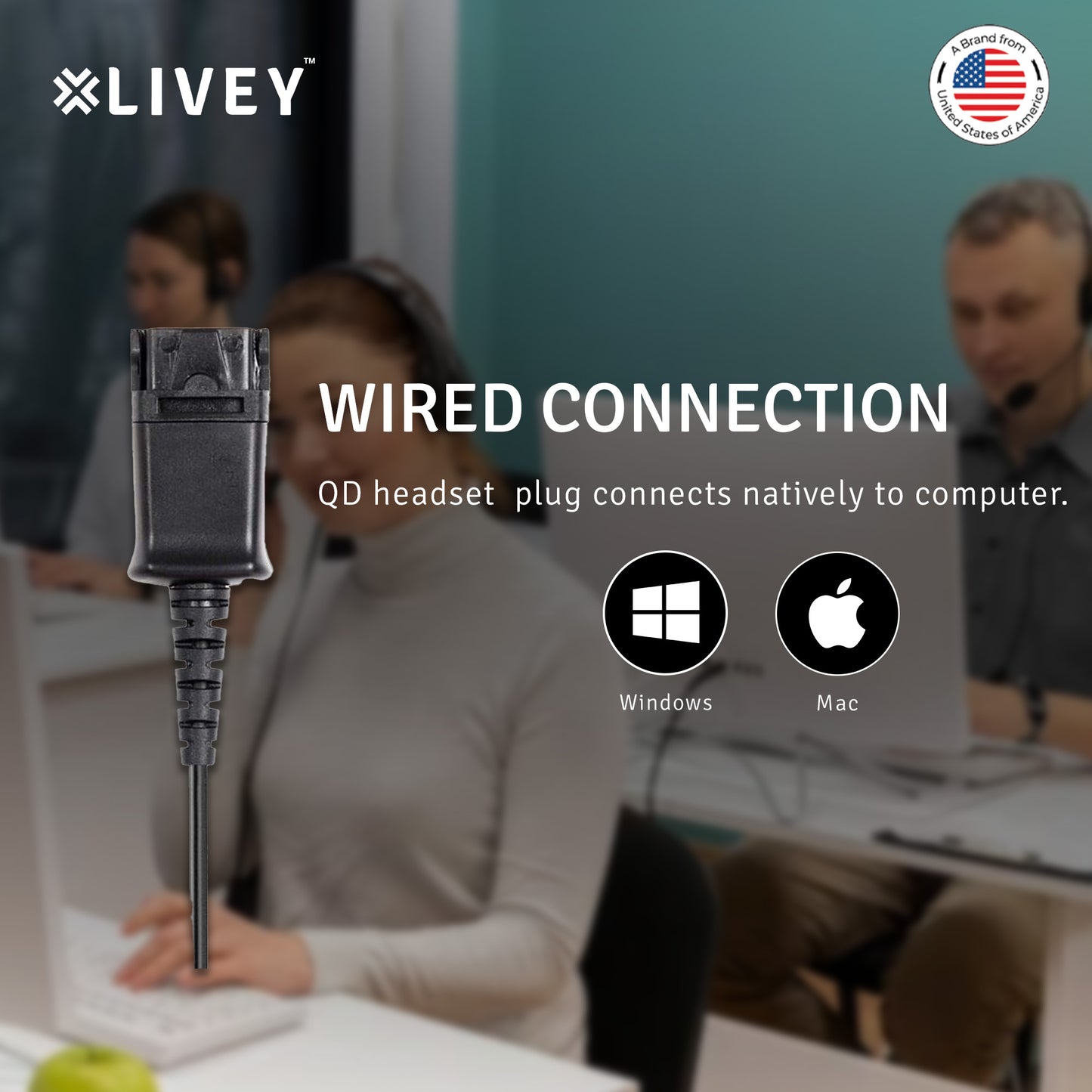LIVEY 415DP QD Headset