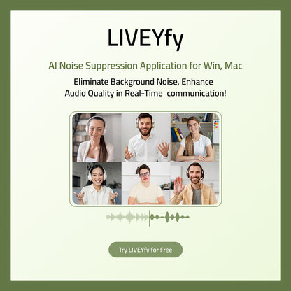 LIVEYfy-AI Noise Suppression Software Application