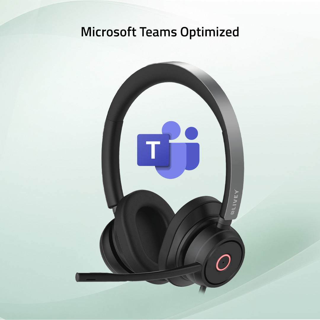 LIVEY 600DM-AINC USB Headset with ENC Mic & Busy Light