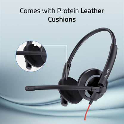 LIVEY Audixa 410DMC Plus ENC USB Headset, Optimized for UC