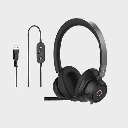 LIVEY 600DM-AINC USB Headset with ENC Mic & Busy Light