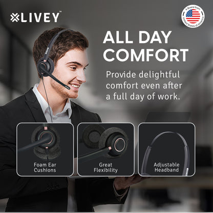 LIVEY 800DM USB Headset