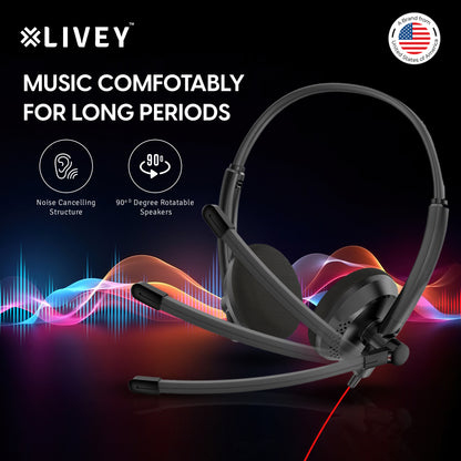 LIVEY 410DP QD Headset