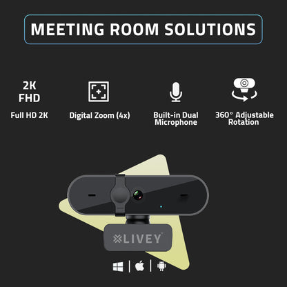 LIVEY WC350 QHD 2K Webcam