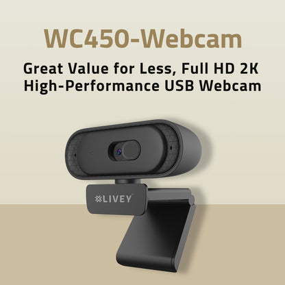 LIVEY WC450 QHD 2K Webcam