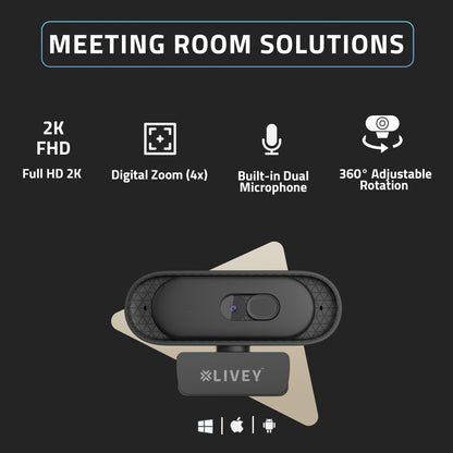 LIVEY WC450 QHD 2K Webcam